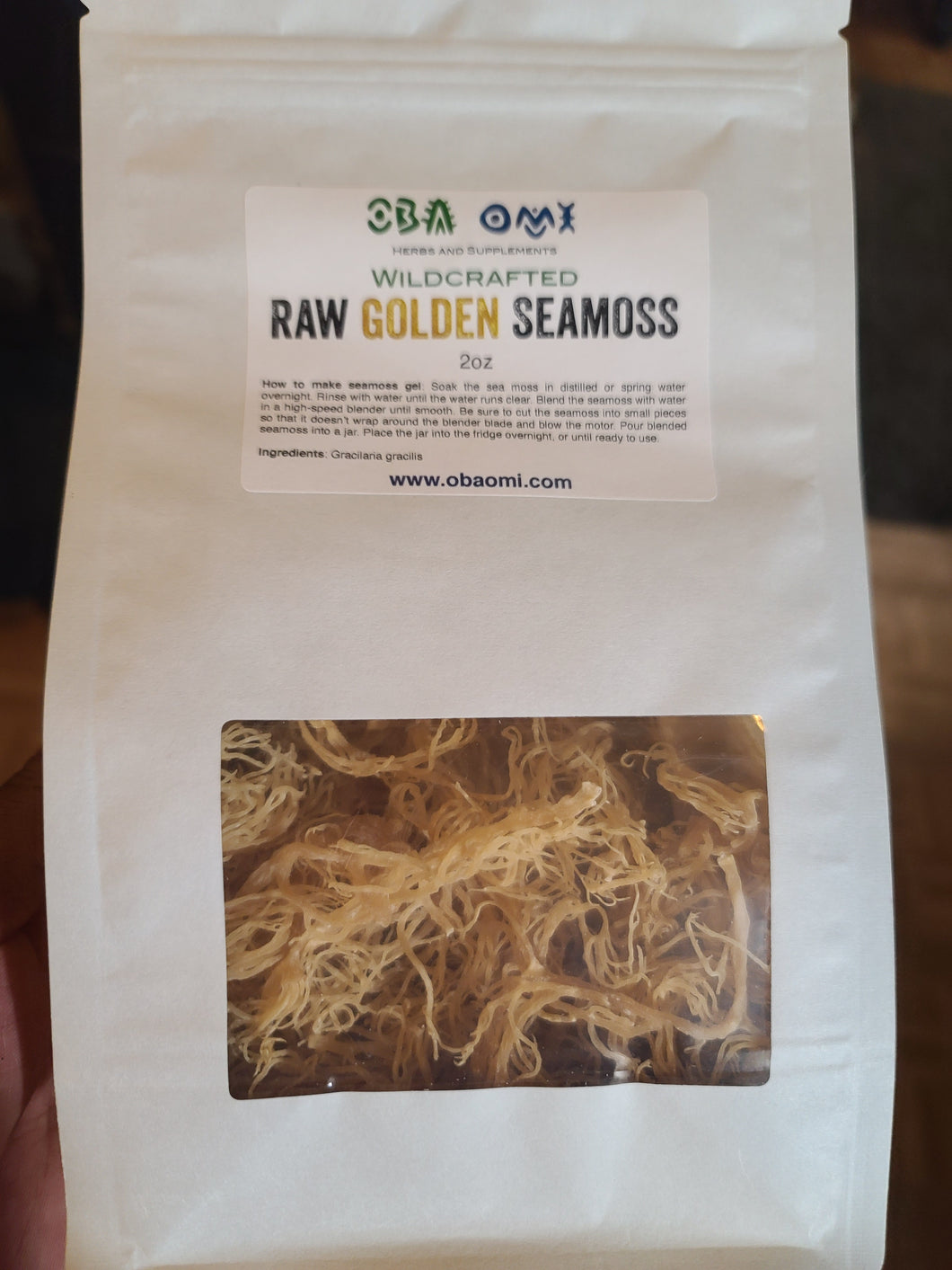 Golden Seamoss Wildcrafted from Jamaica [Dried Herb]